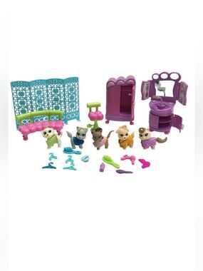Polly Pocket | Y2K Cat & Dog Beauty Salon Spa Play Set